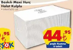 BASKILI MAXİ HURÇ HALAT KULPLU • 64X41X35 CM BASKILI MAXİ HURÇ HALAT KULPLU • 64X41X35 CM
